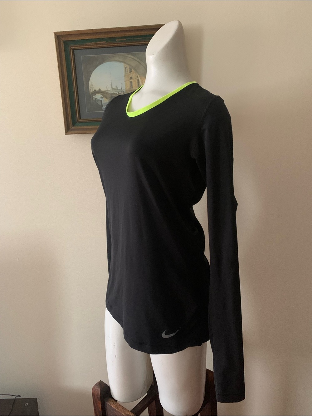 Nike Black Dri-fit Long Sleeve Top with Thumbholes
